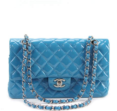 chanel cruise metalic blue flap bag|Chanel classic flap shoulder bag.